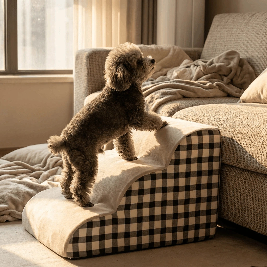 Non-Slip Foam Pet Stairs for Dogs & Older Cats