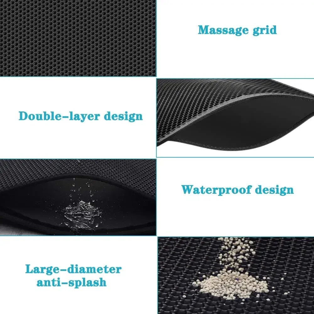 Waterproof Double-Layer Cat Litter Trapper Mat
