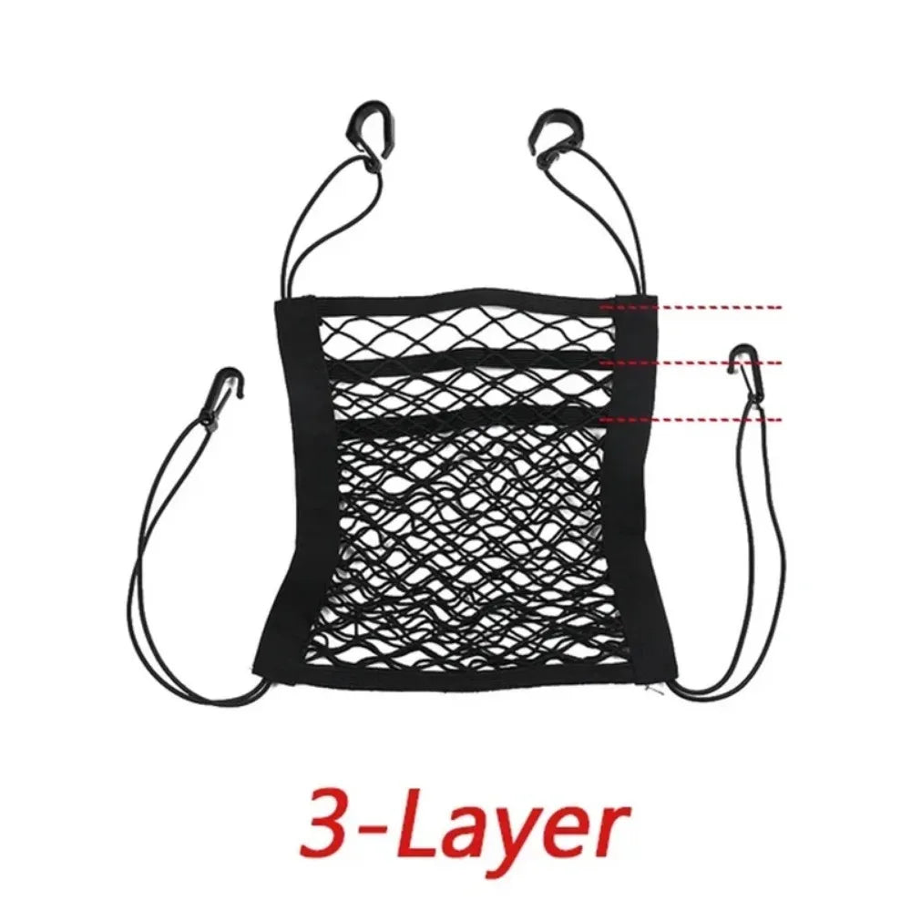 Expandable Car Seat Gap Storage Net & Organizer