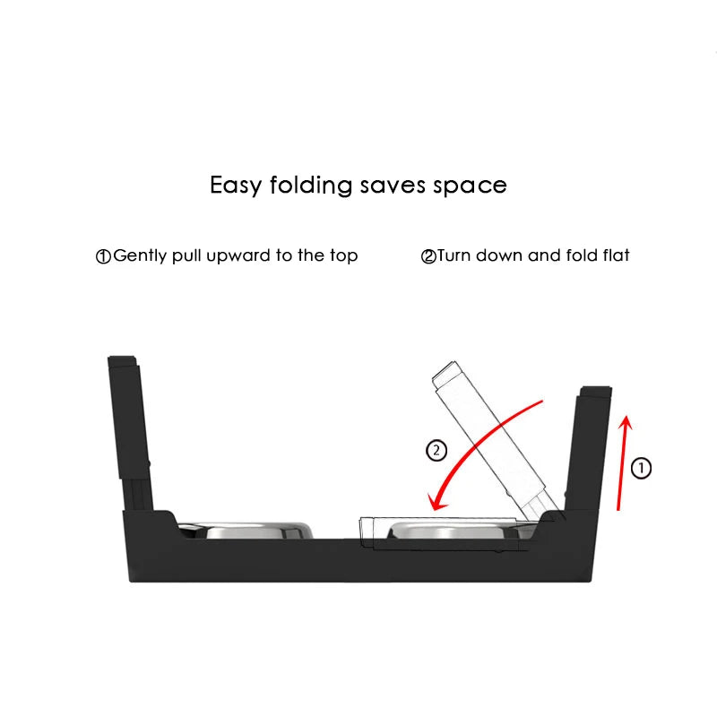Adjustable Elevated Dog Feeder with Steel Bowls