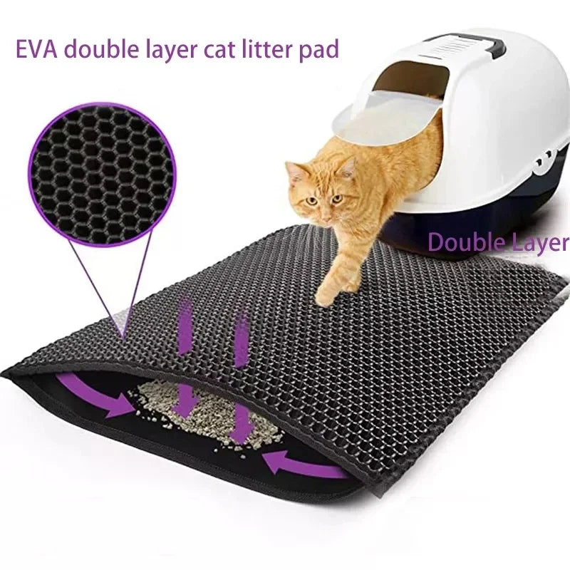 Waterproof Double-Layer Cat Litter Trapper Mat