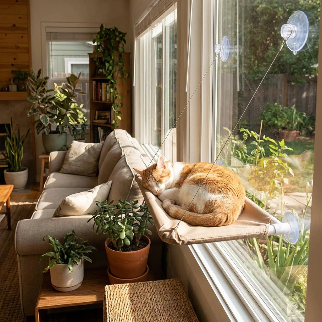 Suction Cat Window Hammock Bed for Indoor Cats