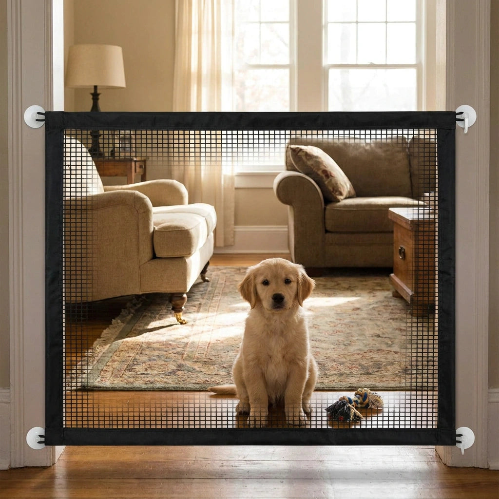 Foldable Mesh Dog Barrier