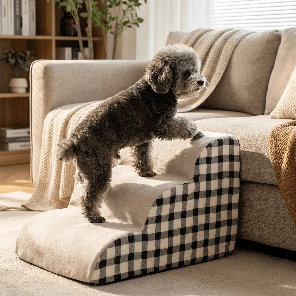 Non-Slip Foam Pet Stairs for Dogs & Older Cats