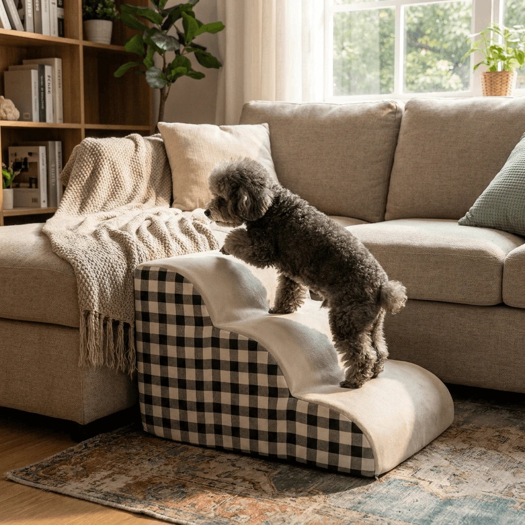 Non-Slip Foam Pet Stairs for Dogs & Older Cats