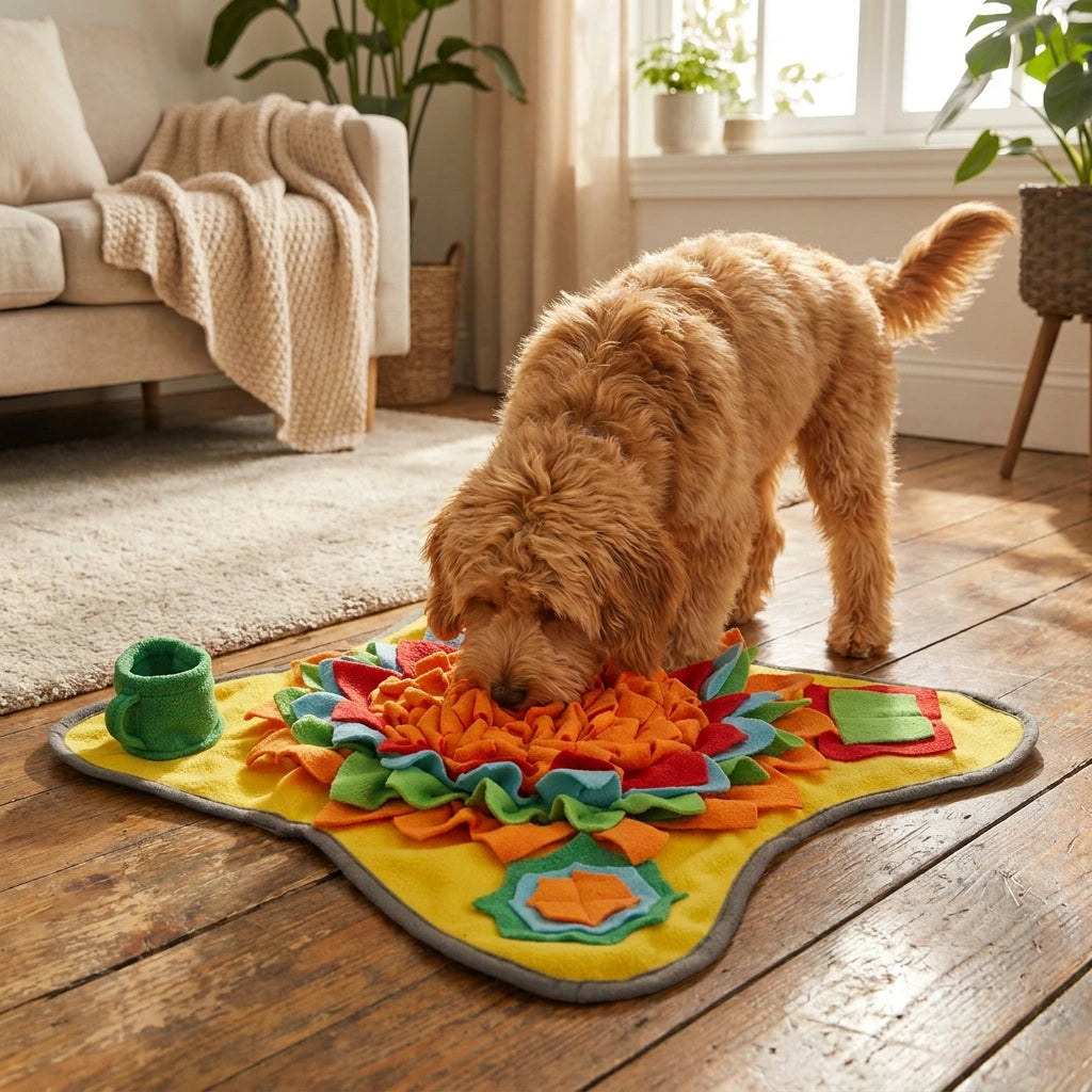Snuffle Dog Feeding Mat for Dogs & Cats – Slow Feeder Non-Slip Pet Food Mat, Cat & Dog Food Mat