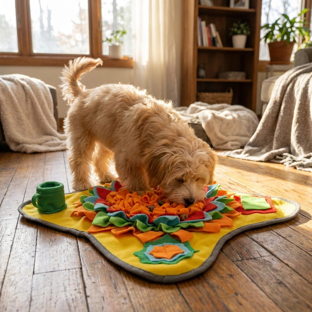 Snuffle Dog Feeding Mat for Dogs & Cats – Slow Feeder Non-Slip Pet Food Mat, Cat & Dog Food Mat